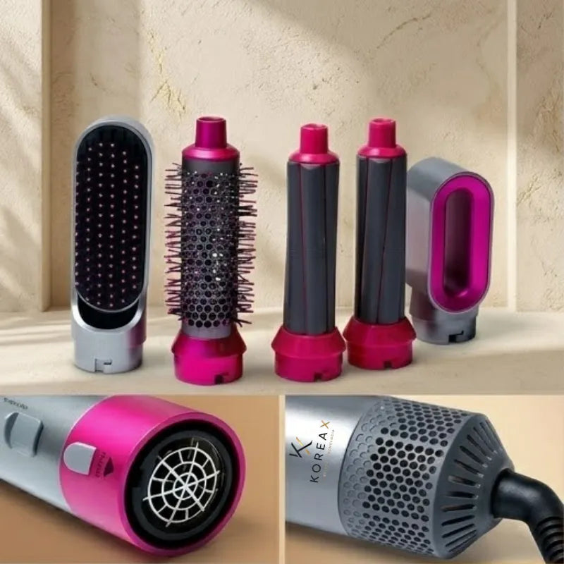 Escova Secadora 5 em 1 Profissional Modeladora Bivolt | KoreaX