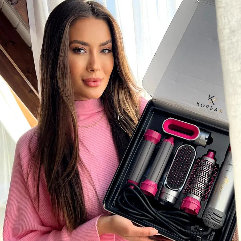Escova Secadora 5 em 1 Profissional Modeladora Bivolt | KoreaX