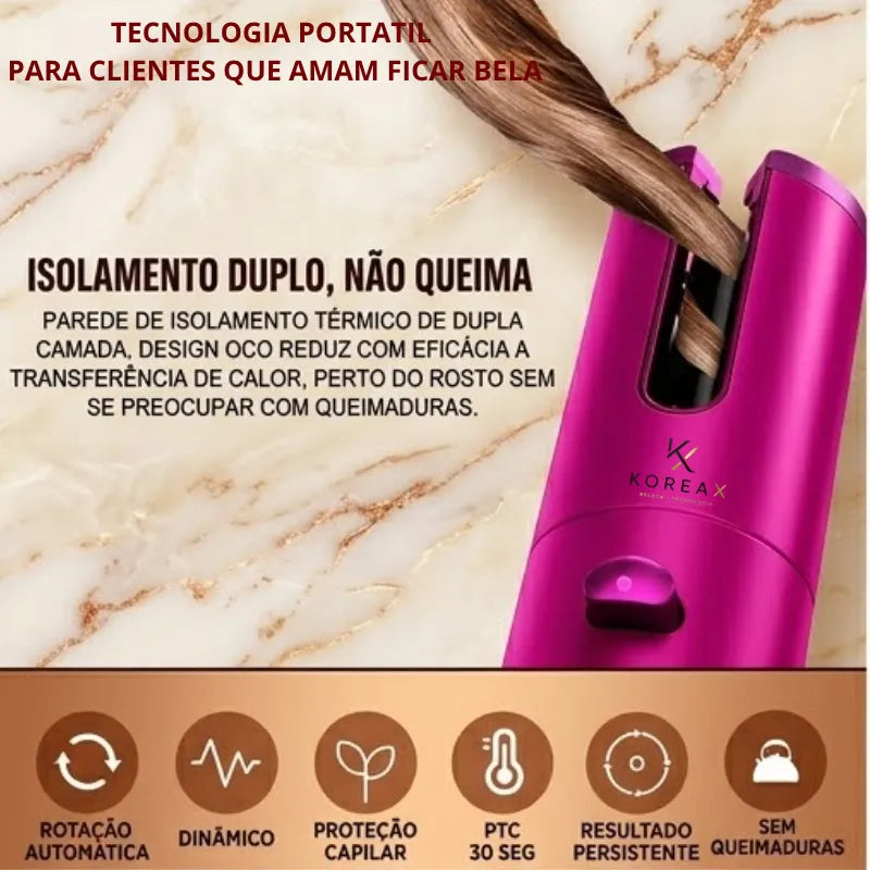 Modelador de Cachos Automático Sem Fio- Portátil| KoreaX