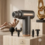 Pistola Massageadora Muscular Portátil - 6 Velocidades e 4 Ponteiras| KoreaX