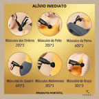 Pistola Massageadora Muscular Portátil - 6 Velocidades e 4 Ponteiras| KoreaX