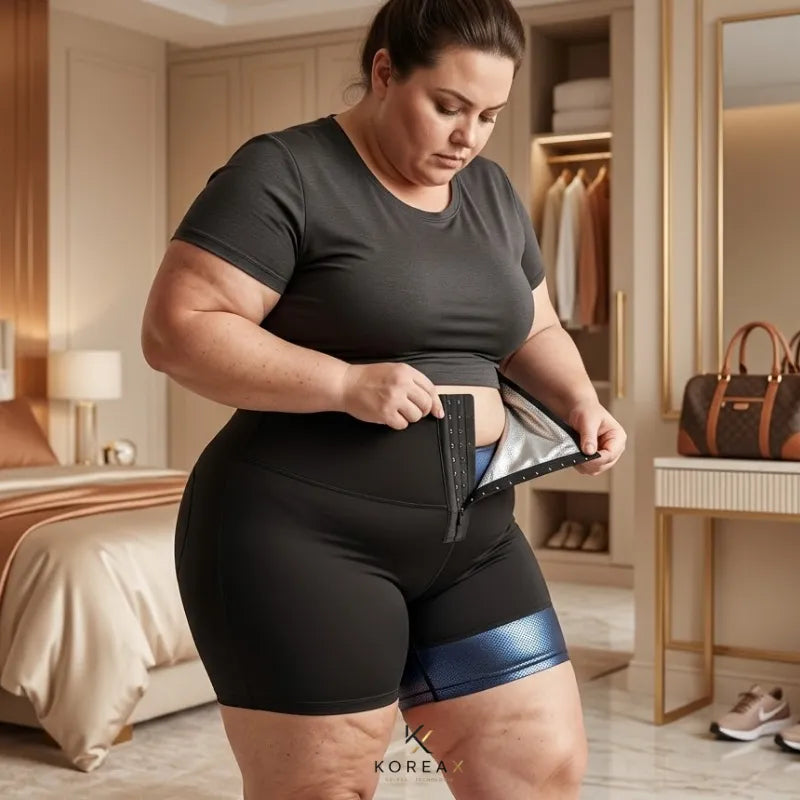 Shorts Sauna Sue Mais - Queima de Gordura e Celulite |KoreaX