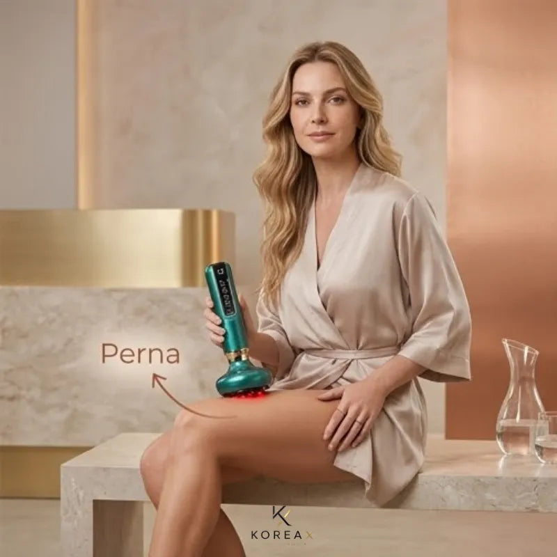Ventosoterapia Elétrica 5 em 1 Corporal Com Sucção e Led|KoreaX