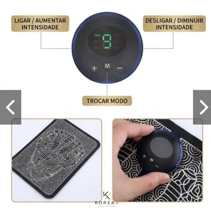 Massageador Elétrico EMS- Dores, Inchaço e Varizes| KoreaX