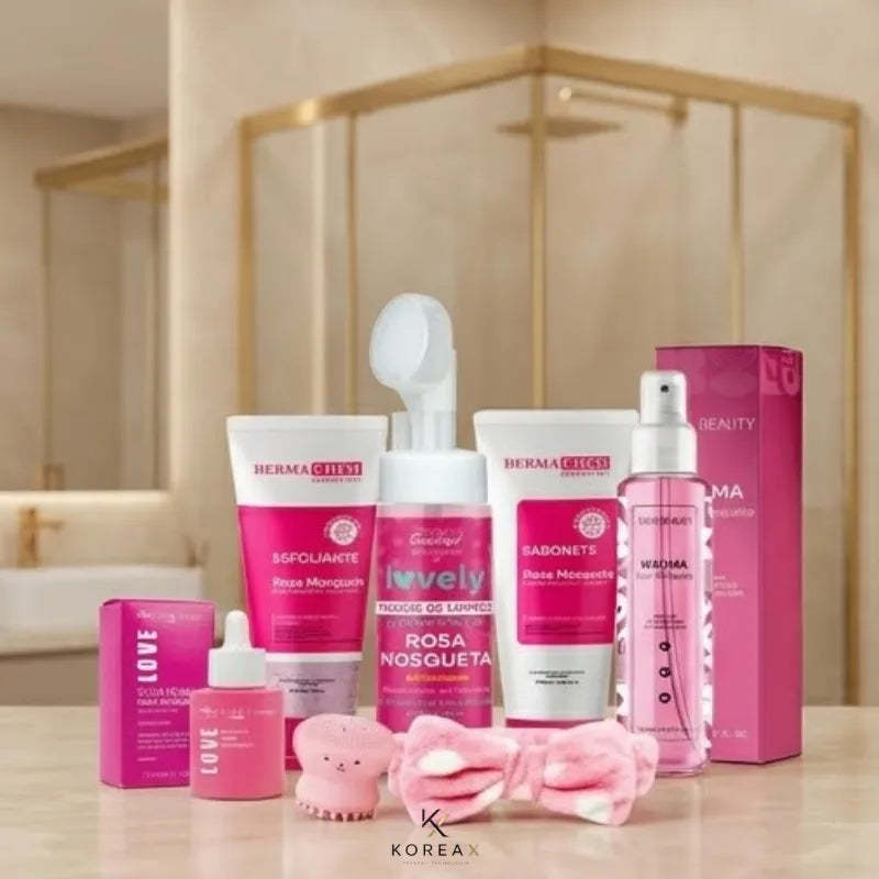 Kit Skincare 5 em 1  Peles Sensíveis + 2 Brindes| KoreaX