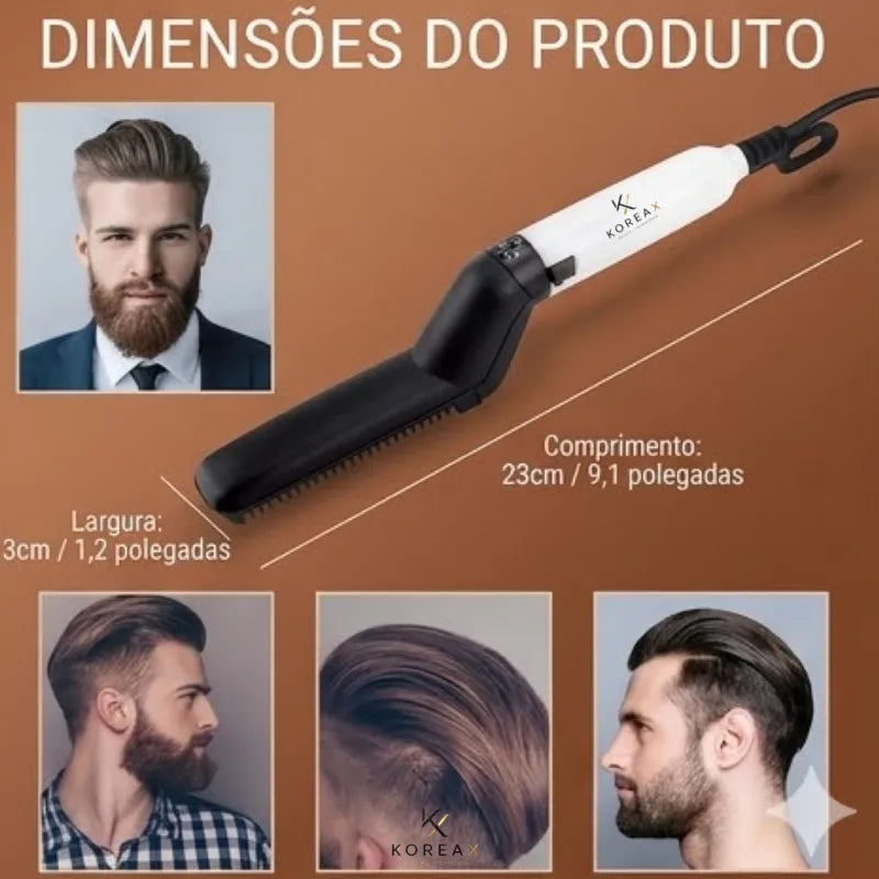 Chapinha Alisadora Para Barba e Cabelo|KoreaX