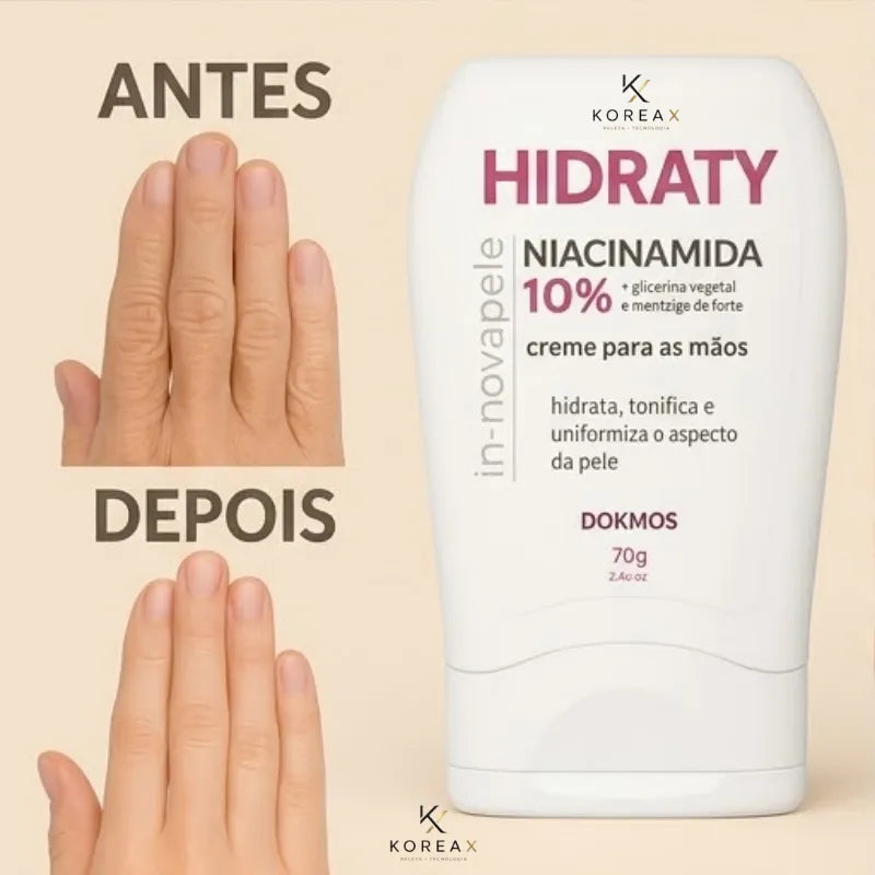Kit 2 Cremes Para Mãos Antienvelhecimento e Clareador |KoreaX