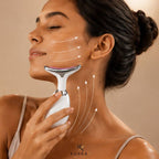 Massageador Face e Pescoço Fototerapia com 3 LEDs Flacidez e Rugas| KoreaX