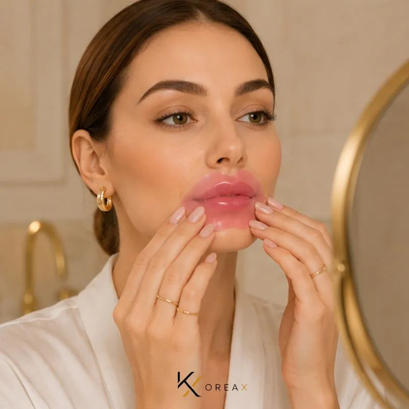 Máscara Labial de Colágeno com Mel – Hidratação Intensiva e Efeito Plump | KoreaX