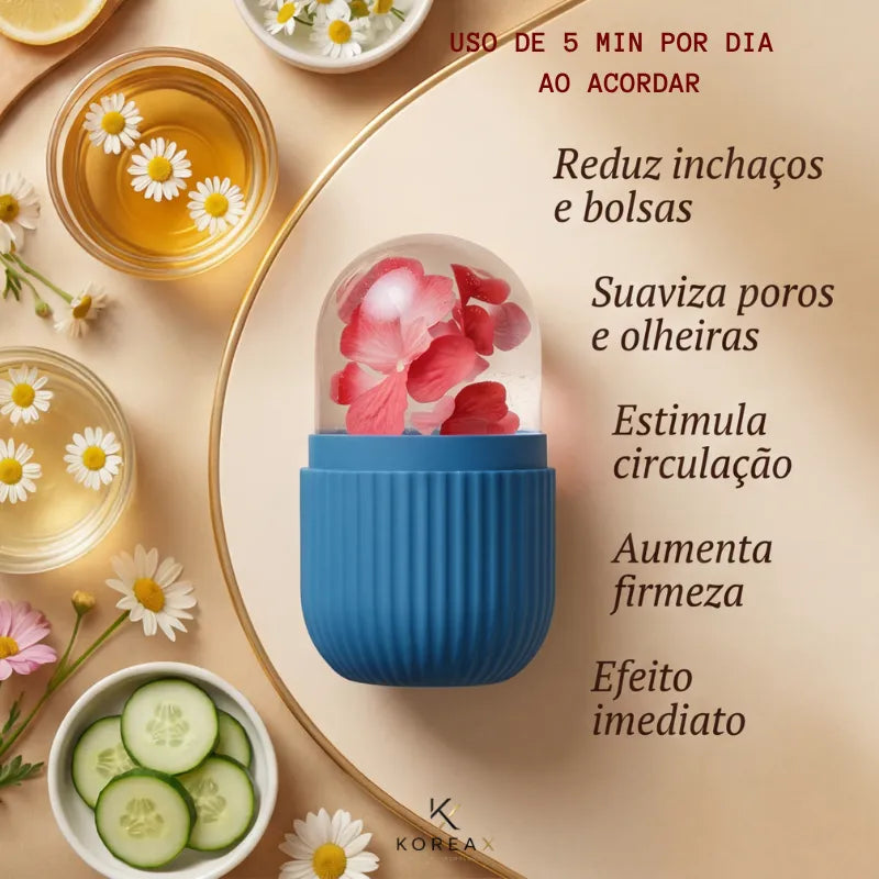 SkinCare de Gelo Reutilizável- Pele Viçosa sem Inchaço| KoreaX