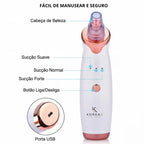 Removedor de Cravos e Espinhas a Vácuo-Limpeza Facial Profunda | KoreaX