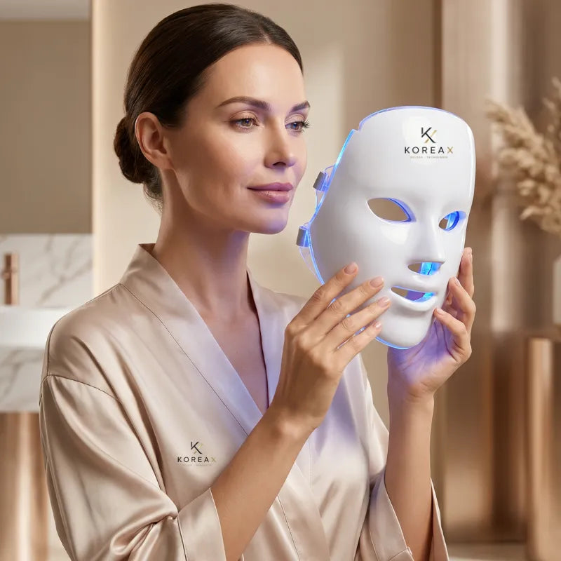 Máscara Facial LED 7 Core e Funções - Pele de Coreana| KoreaX