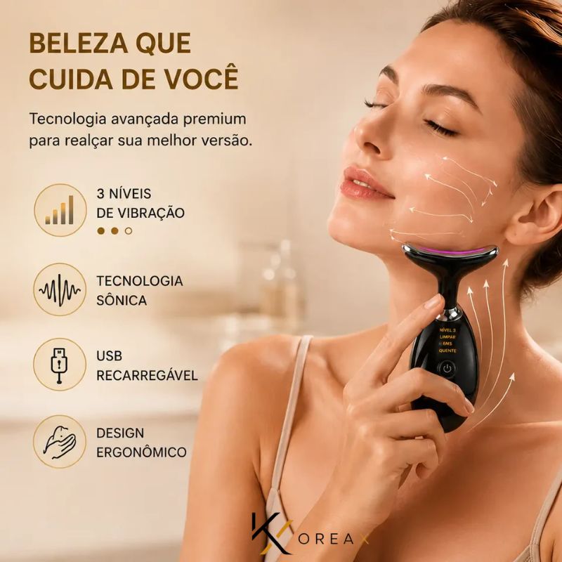 Dispositivo Face e Pescoço Fototerapia 3 LEDs Renewal | KoreaX