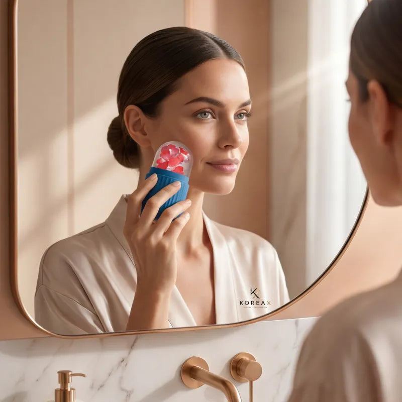 Rolon Facial de Gelo Reutilizável- Pele Viçosa sem Inchaço| KoreaX